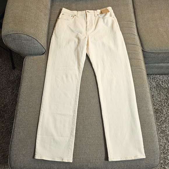 Madewell Denim - Madewell 90's Straight High Rise Cream Denim Casual Jeans Size 30